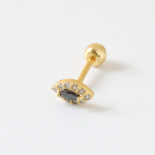 Tiny Eye Screw Back Earring