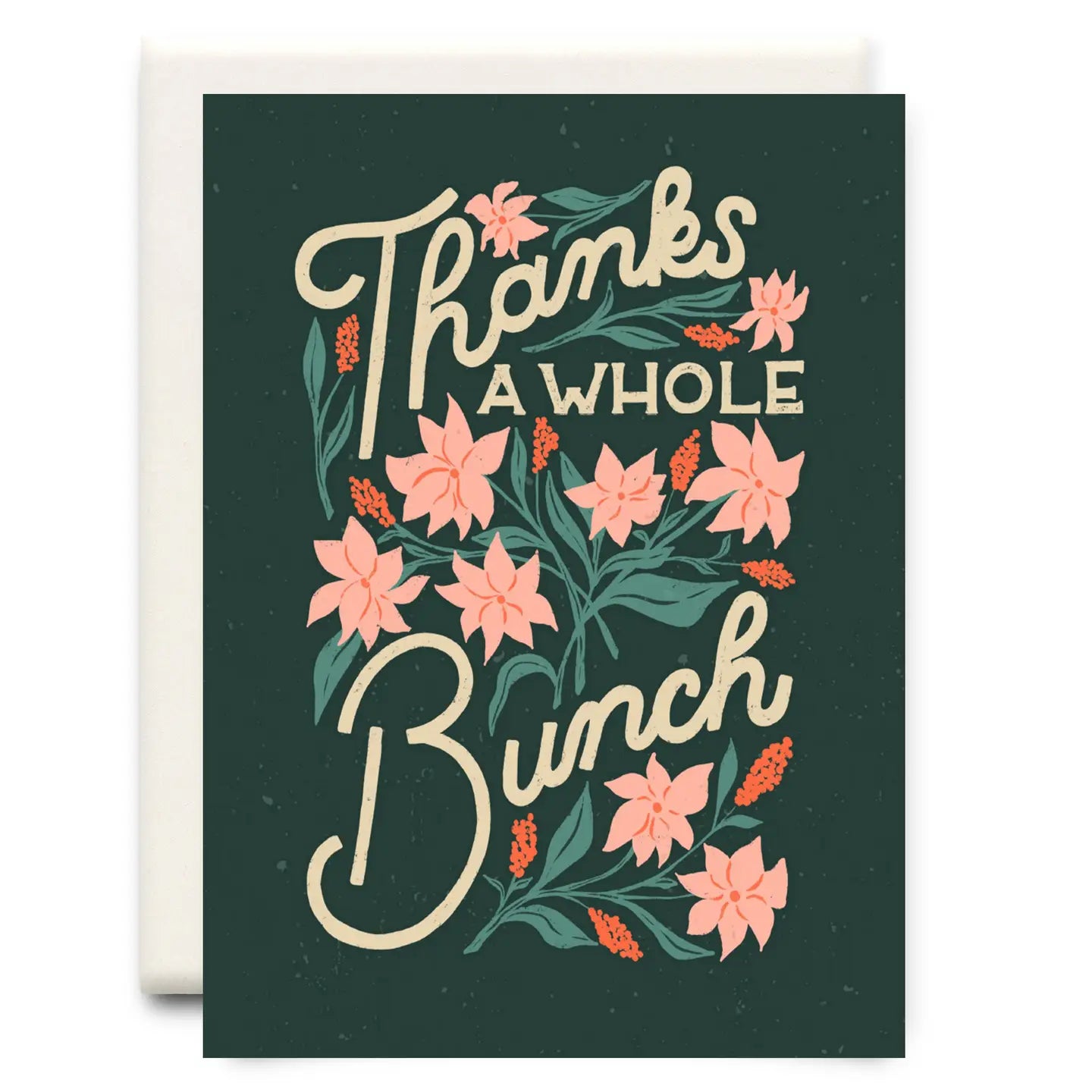 Thanks a Whole Bunch Green  | Thank You Greeting Card