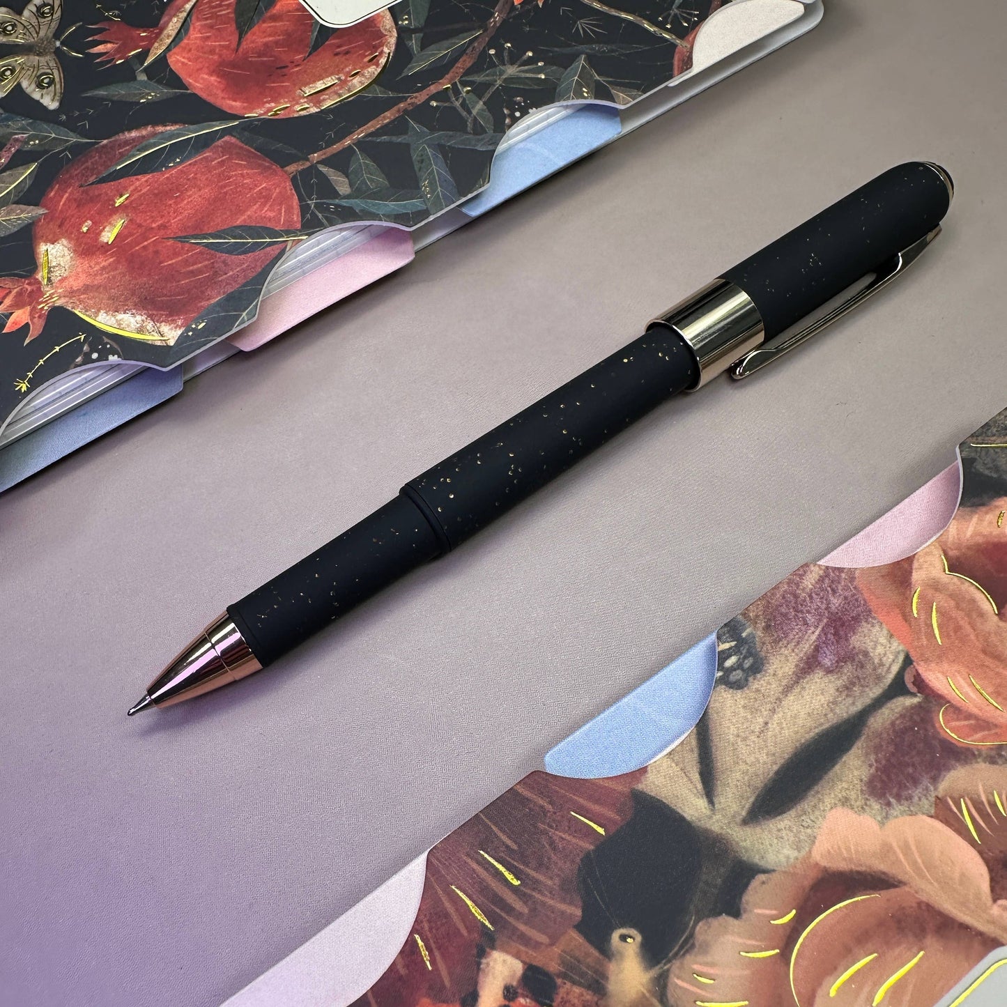 Monaco -Black with Gold Glitter