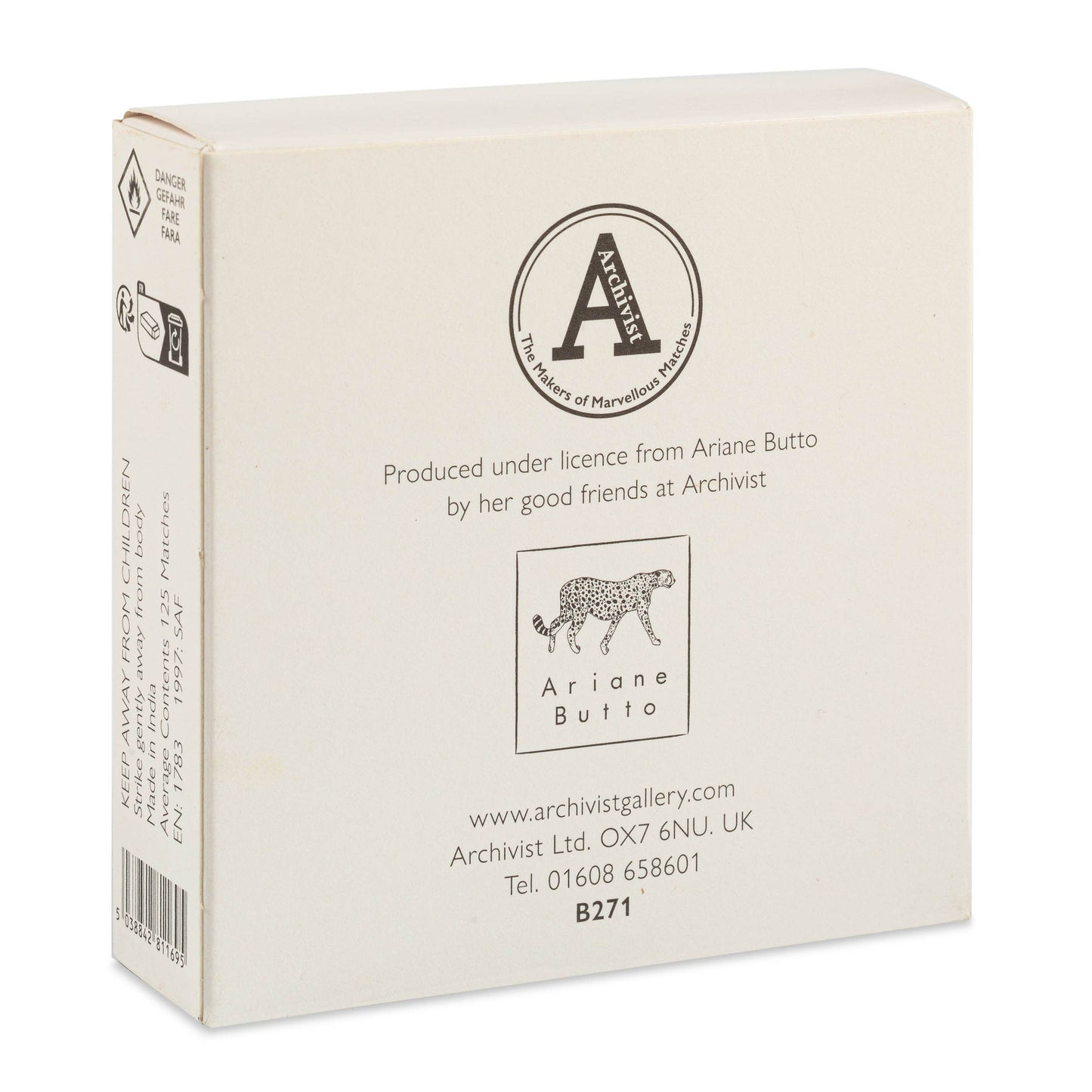 Elephant Stamp | Square - Safety Matches