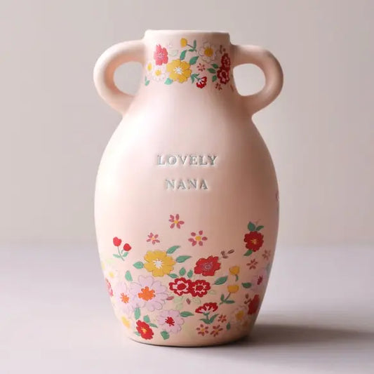 Large Ceramic Lovely Nana Floral Vase,