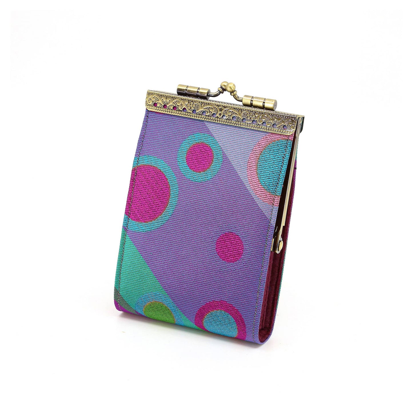 Polka Dots Card Holder w/ RFID, Card Case, Women's Wallet
