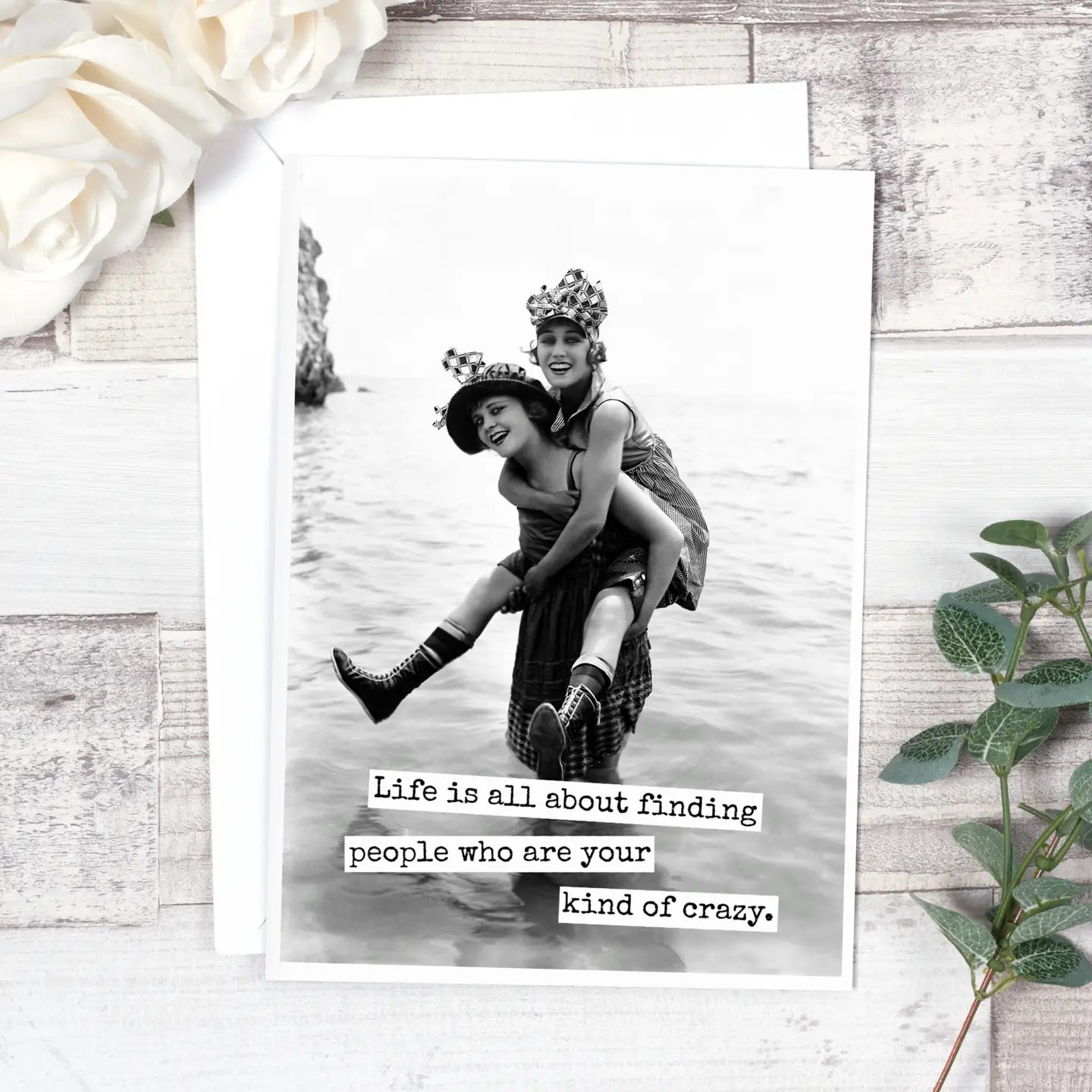 Life is All About Finding People | Vintage Greeting Card