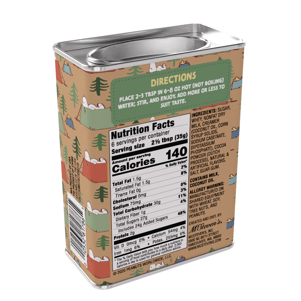 Peanuts® Snoopy Camp Life S'mores Cocoa (8oz Tins)