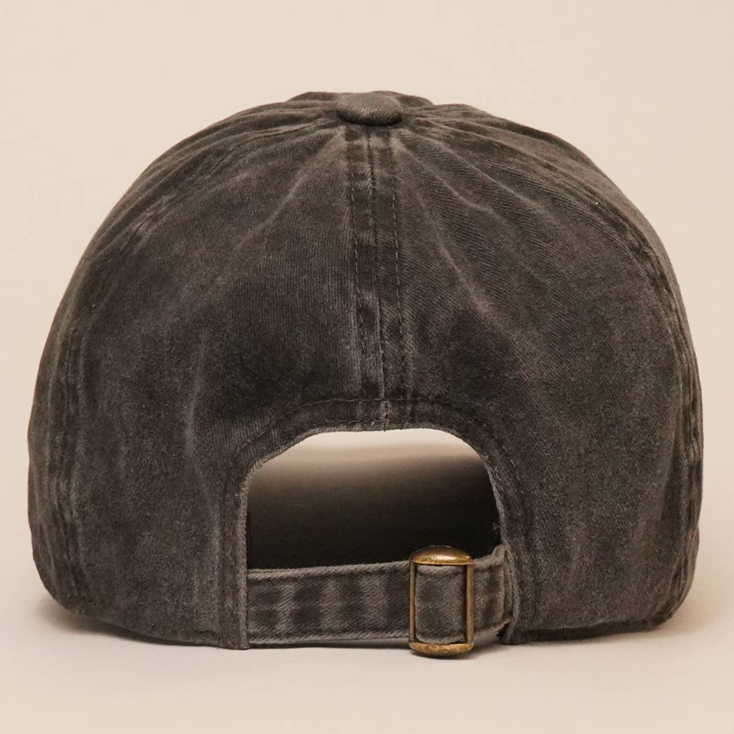 Ghost Embroidered Cotton Baseball Dad Cap