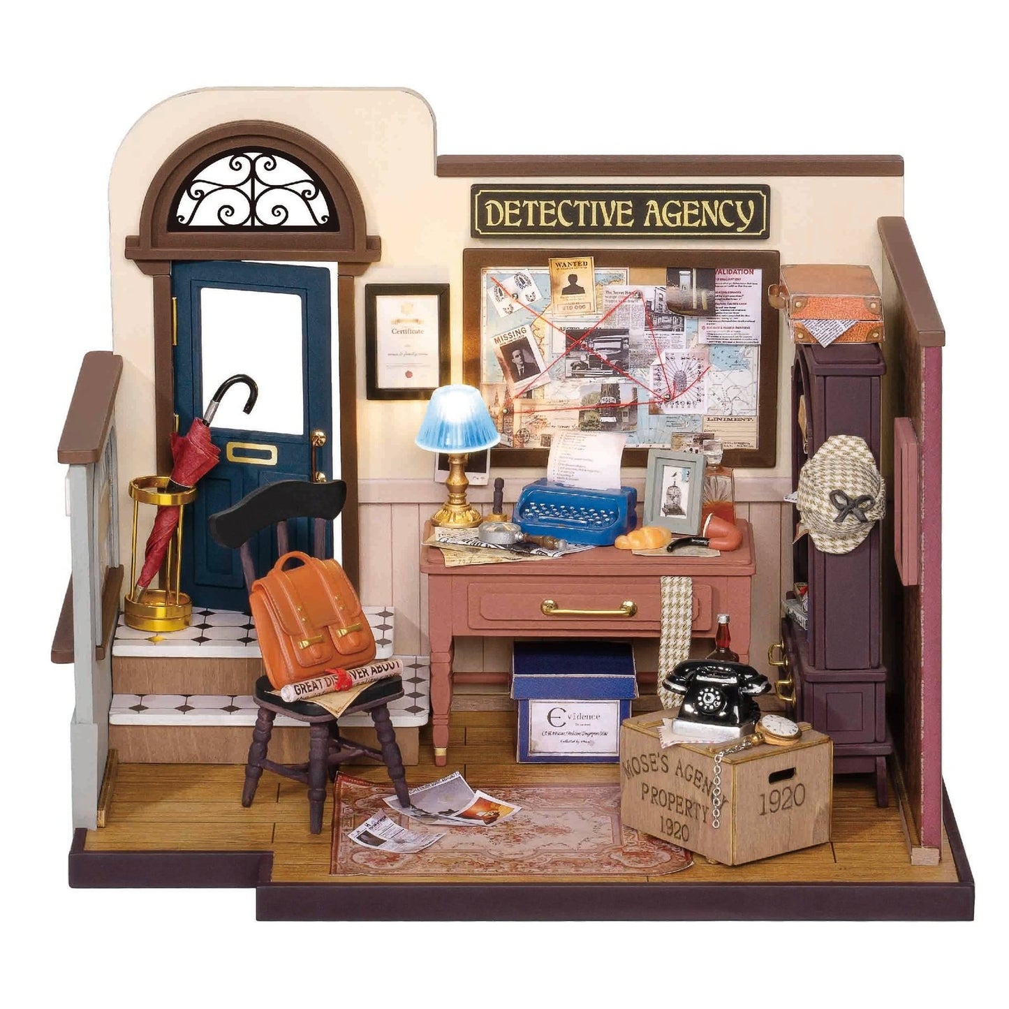 DIY Miniature Model Kit: Mose's Detective Agency