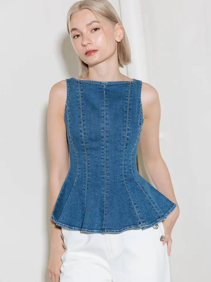 Nina Denim Top