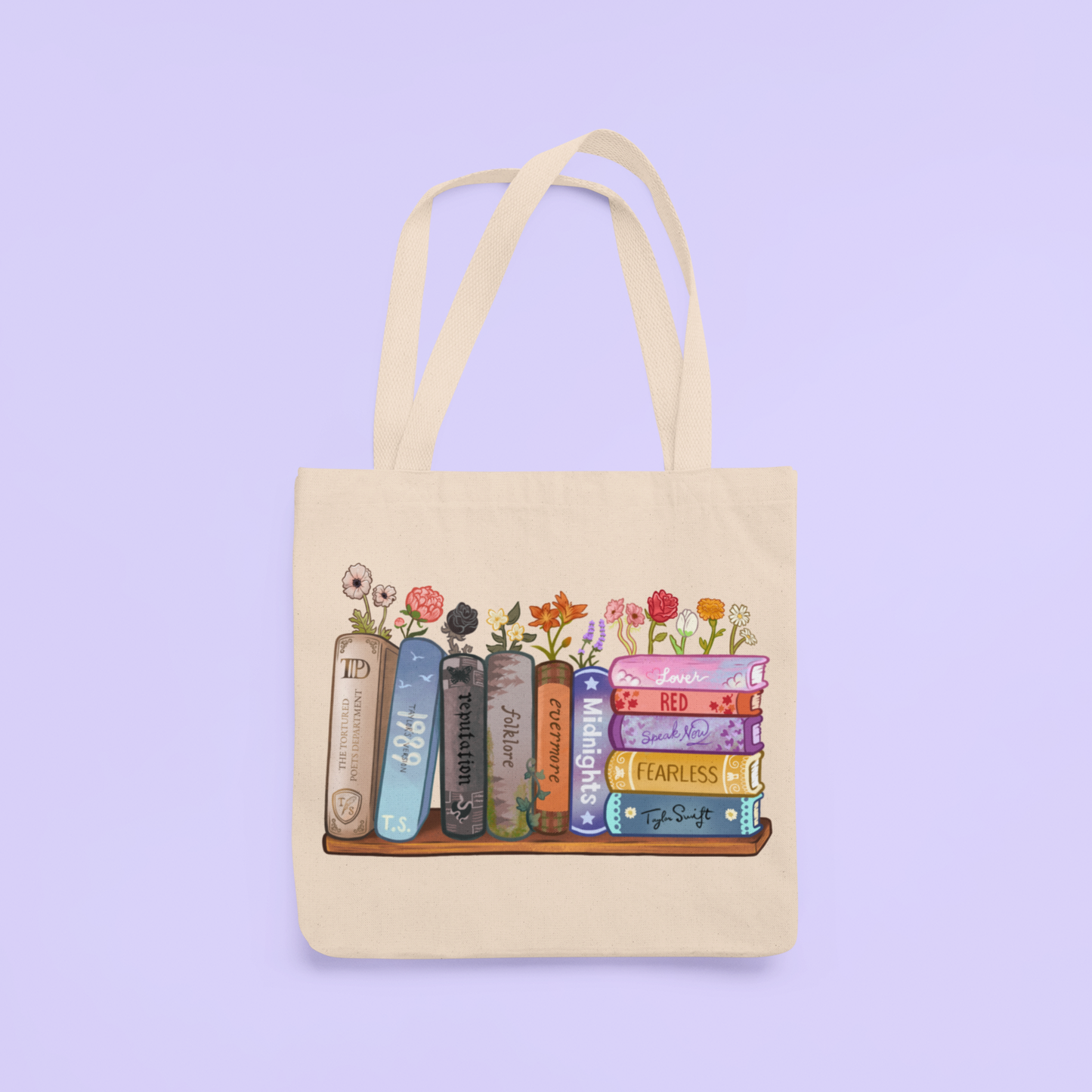 Taylor Swift Eras Bookshelf Tote Bag