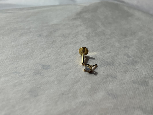 Simple Crystal Flatback Earring