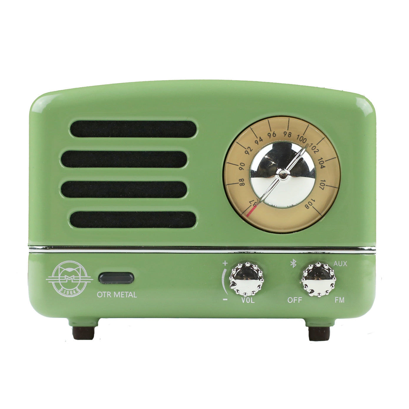 Metal Bluetooth & FM Radio Speaker - Green