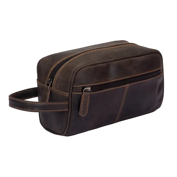 Leather Banff Toiletry Bag