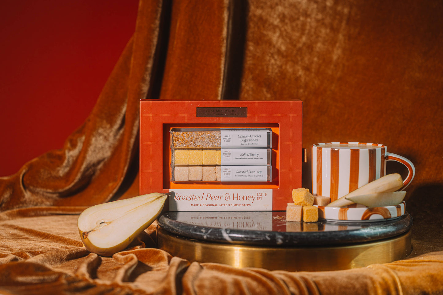 Roasted Pear & Honey Latte Kit - Roasted Pear & Honey Cubes