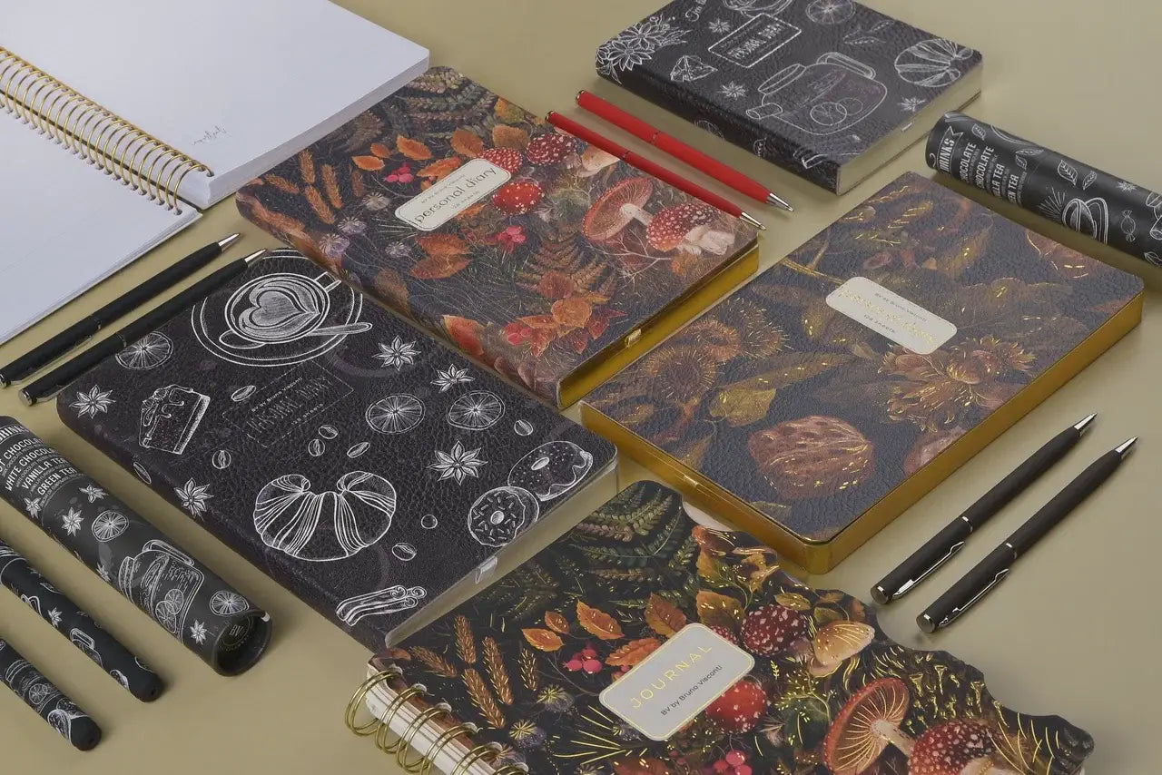 A5 Vegan Leather Daily Planner | Forest Flora 