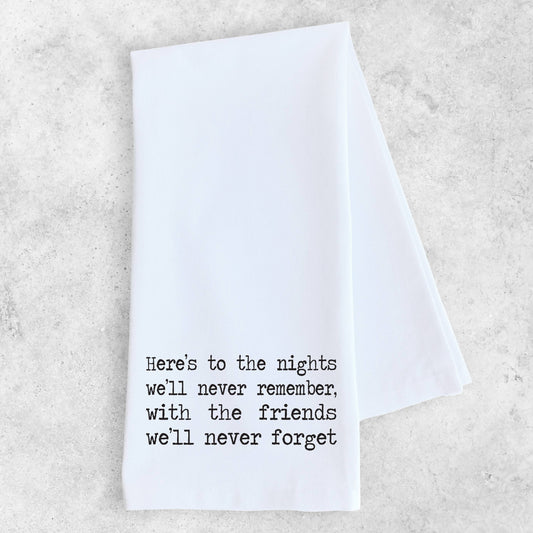 Tea Towel | Here's To The Nights