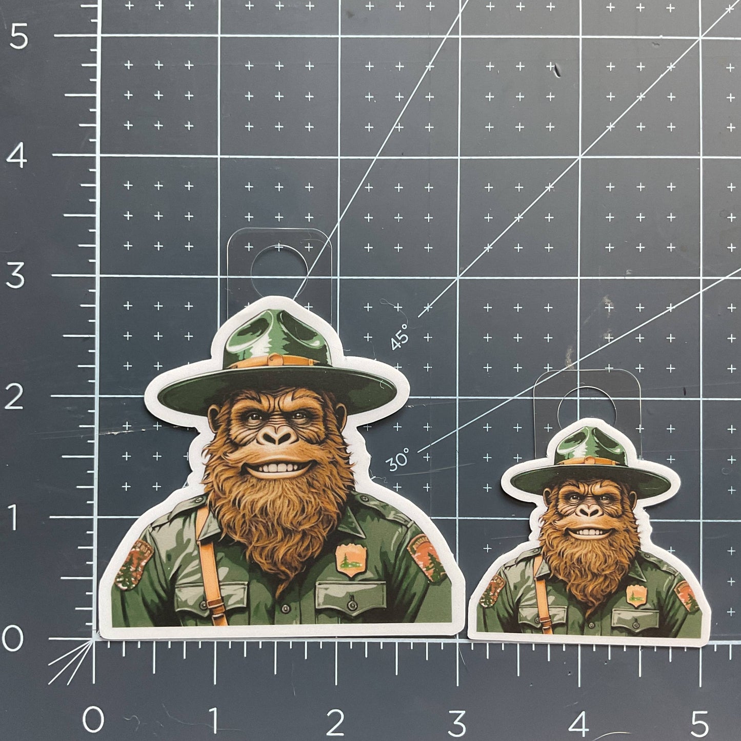 Happy Park Ranger Bigfoot Vinyl  Sticker