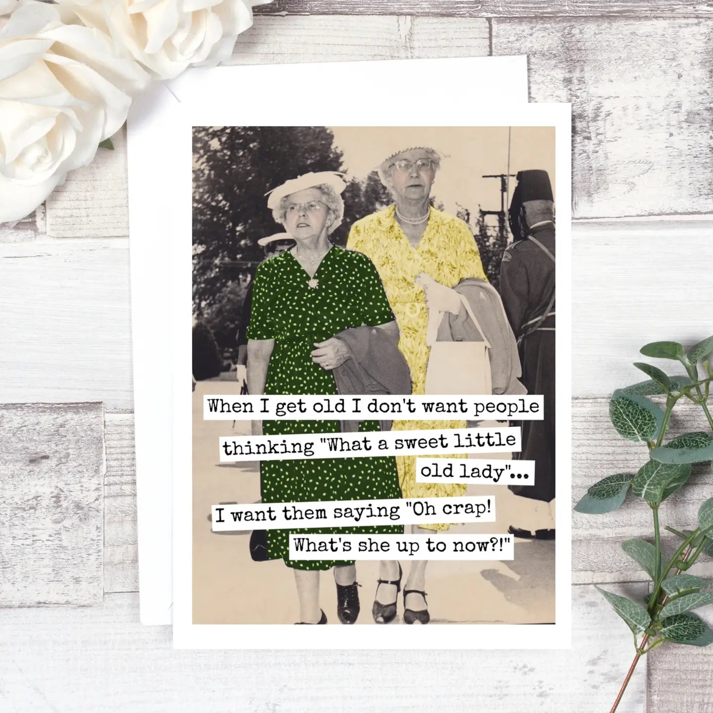 When I Get Old | Vintage Birthday Card