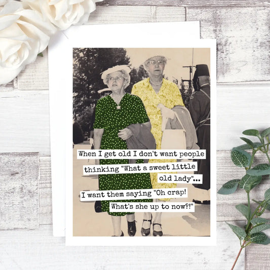 When I Get Old | Vintage Birthday Card