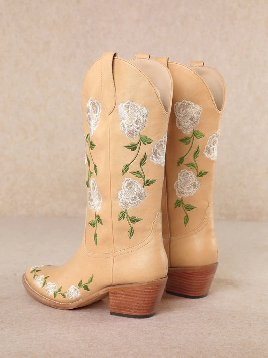 ZANA Cowboy Boots | Yellow