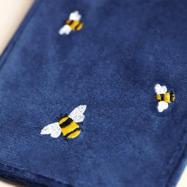Bees Velvet Glass Case
