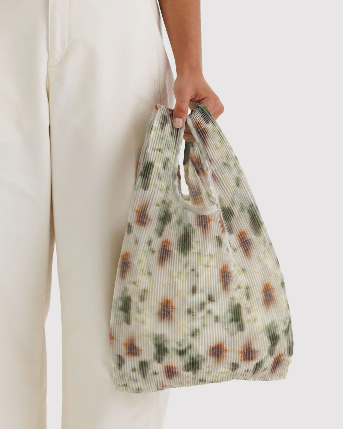 Pleated Baggu - Abstract Floral
