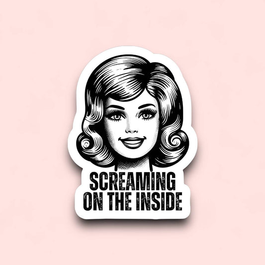 Screaming on the Inside Sticker