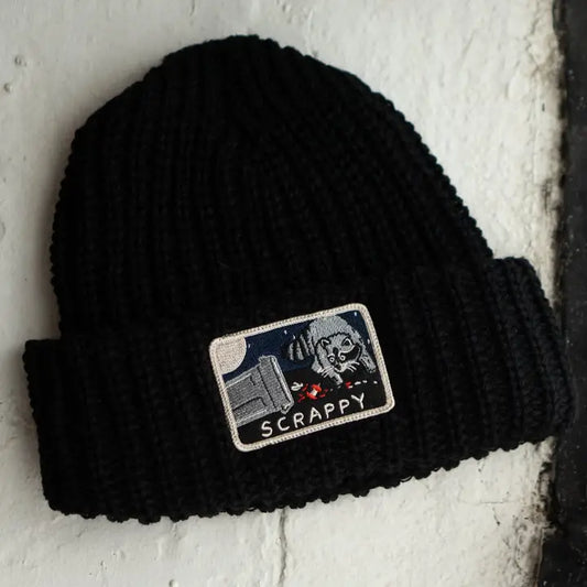 Scrappy Raccoon Chunky Beanie