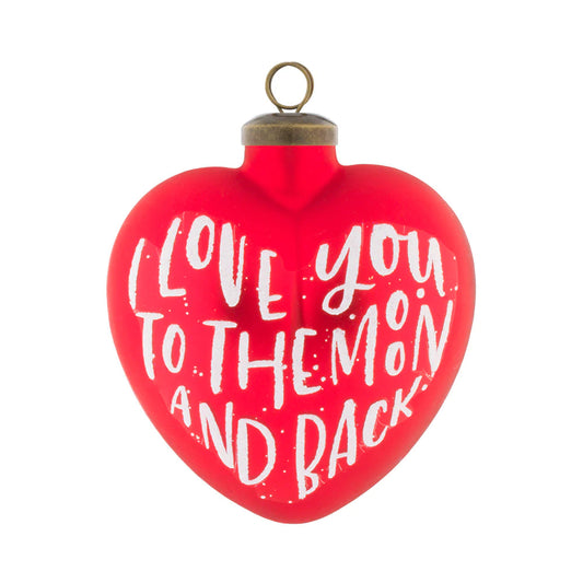 I Love You To The Moon And Back Ornament