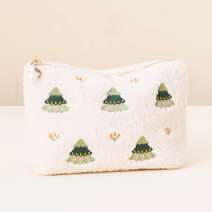 Teddy Pouch - Countryside Christmas