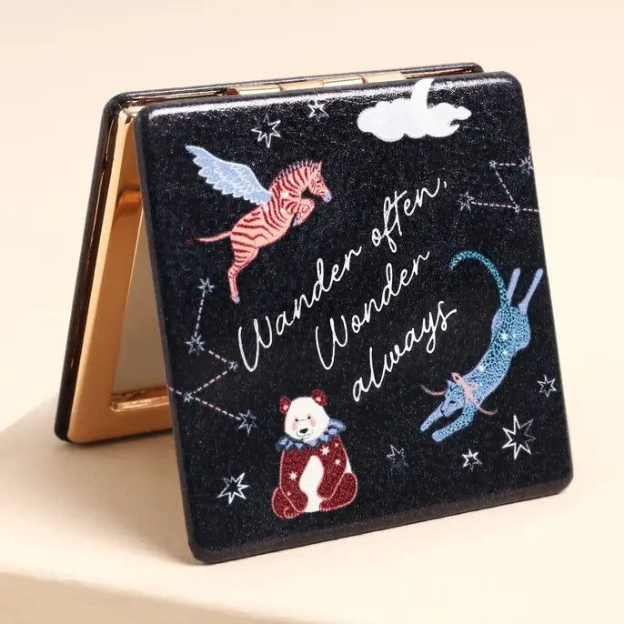 Spirit Animal Printed Compact Mirror