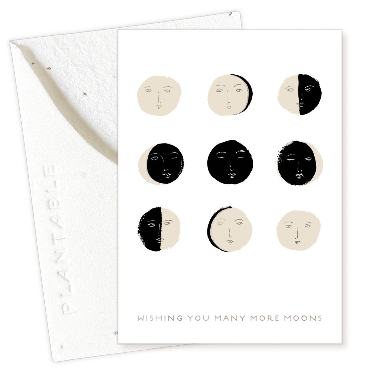 Many Moons Sprout - Birthday Mini Greeting Card (2.5"x3.5")
