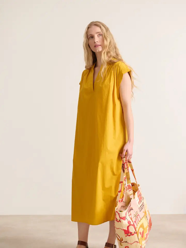 Long Poplin Dress