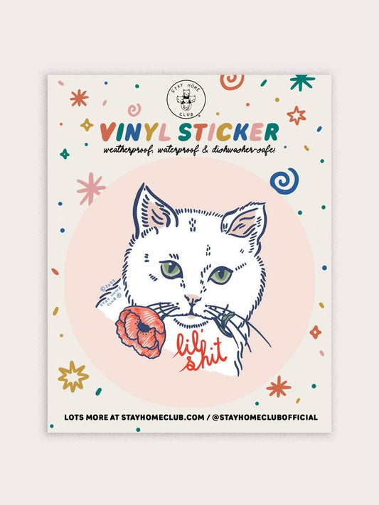 Lil Shit (Cat) Vinyl Sticker