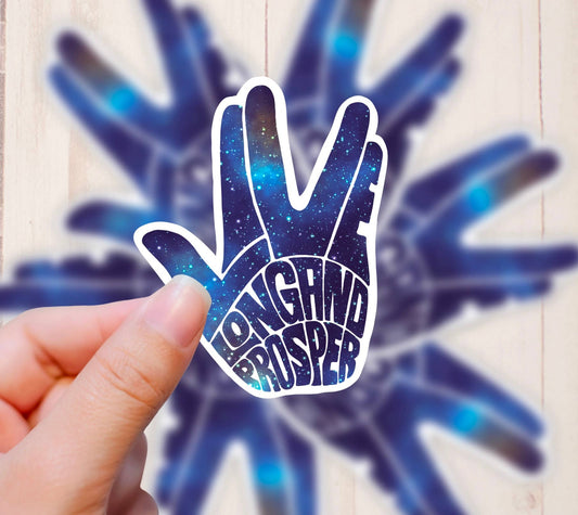 Live Long and Prosper, Vinyl Sticker