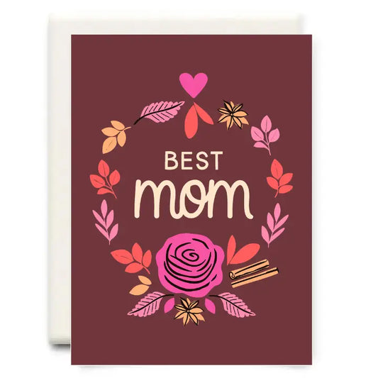 Best Mom Warm Brown | Mother's Day Greeting Card