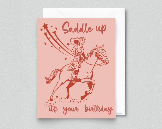 Saddle up it's your Birthday Card