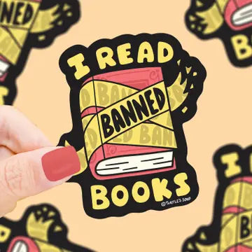 I Read Banned Books Censorship Vinyl Sticker