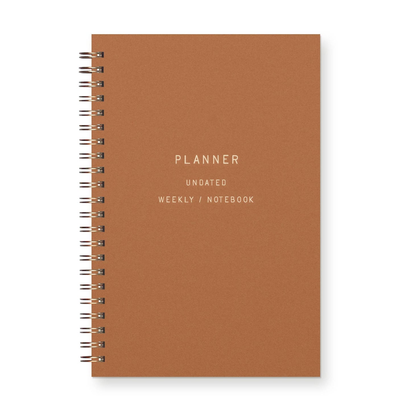 Standard Type Undated Weekly Planner Journal