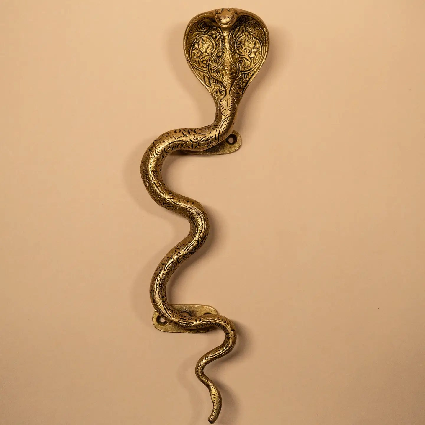 Cobra Snake Brass Handle