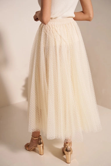 Aria Tulle Plumetis Skirt