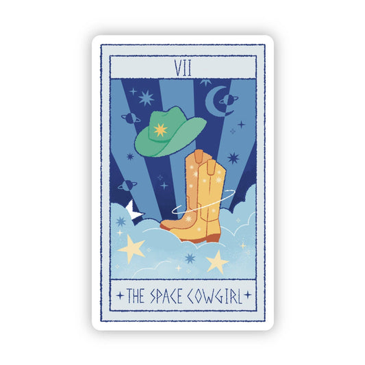 "The Space Cowgirl" Tarot Card Sticker