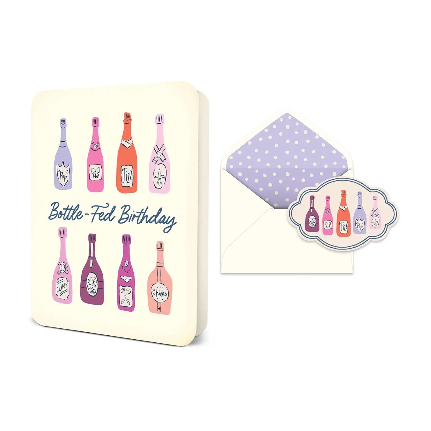 Bottle-Fed Birthday Deluxe Greeting Cards