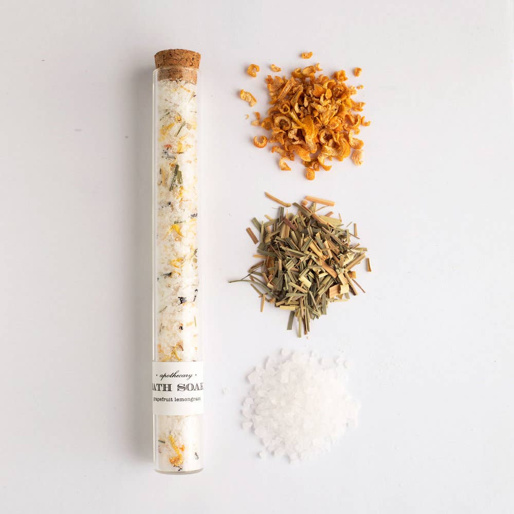 Grapefruit Lemongrass : Bath Soak Tube ( bath salts )