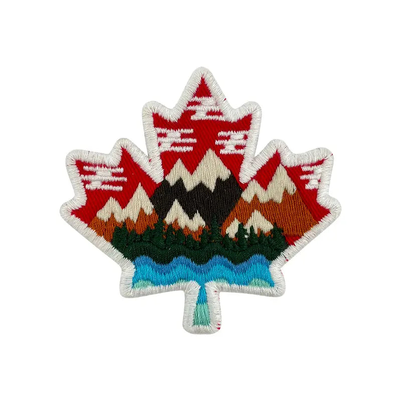 Canada Maple Leaf Iron-On Embroidery Patch
