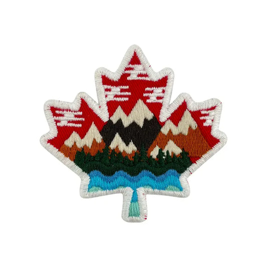 Canada Maple Leaf Iron-On Embroidery Patch