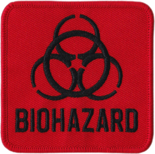 Patch - Biohazard - Black On Red