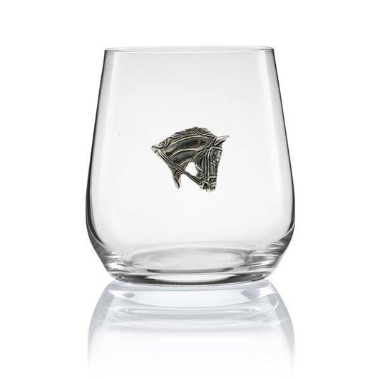 Menagerie Horse Head Stemless Wine Glass
