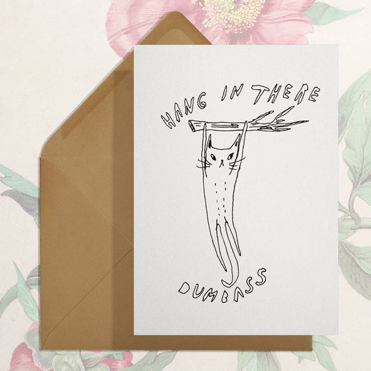 Hang In There - cat card