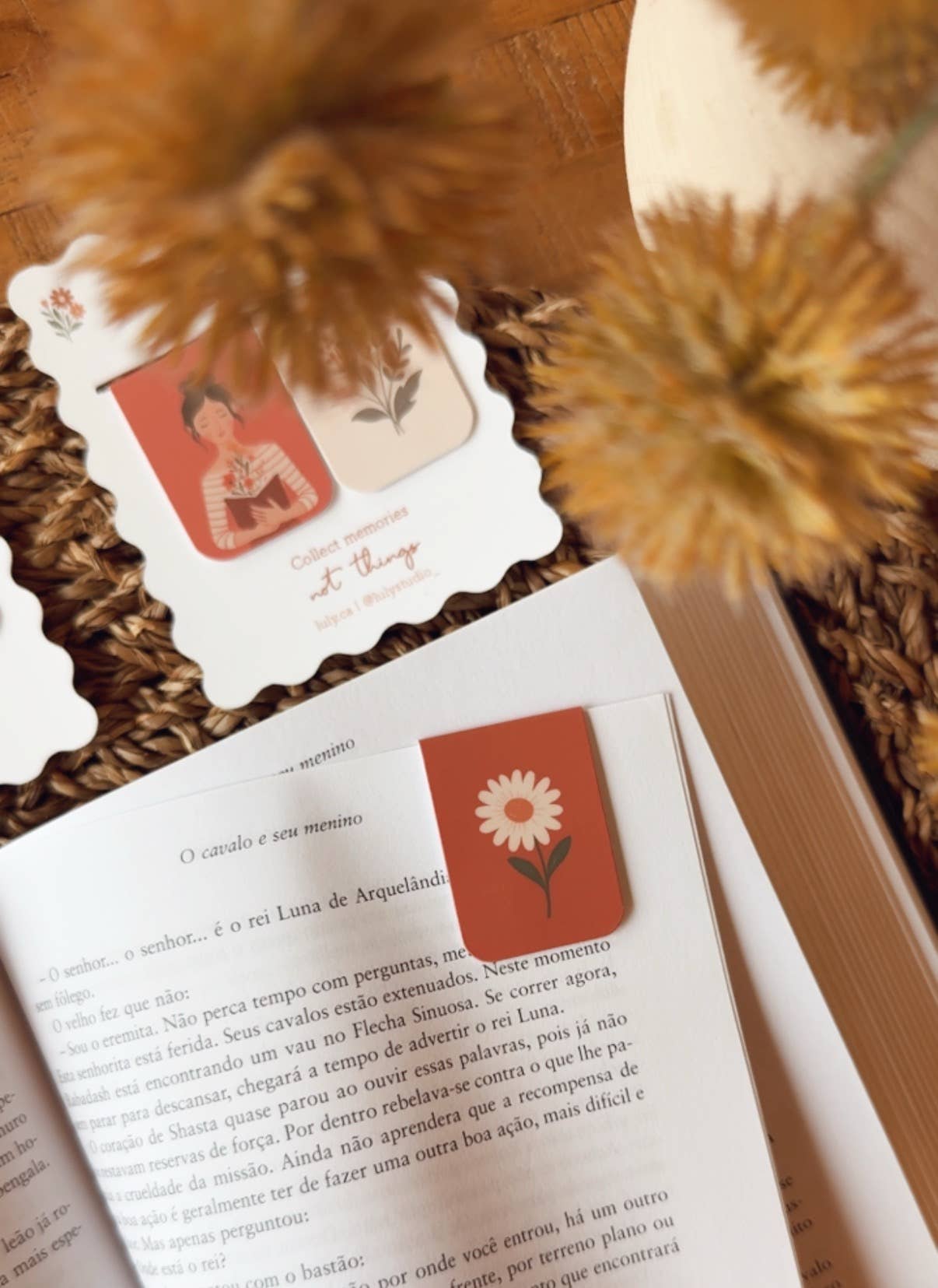 Magnetic Bookmark | Flowers