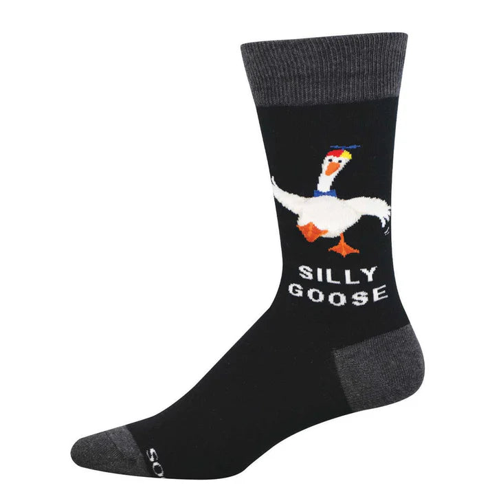 Silly Goose Black Socks