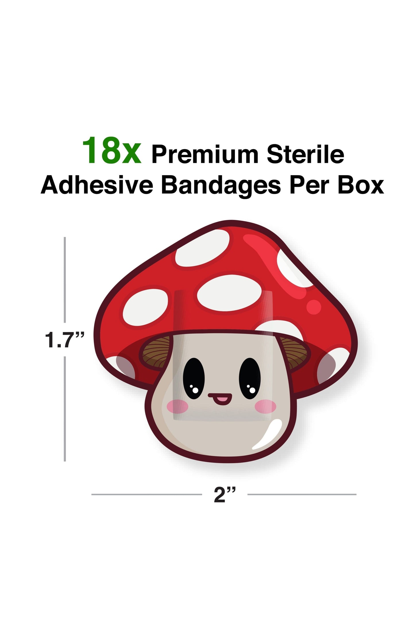 Mushroom Adhesive Bandages